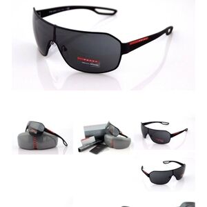 Prada Black Swim Sunglasses with Aerodynamic Design